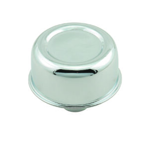 Mr Gasket 2056 Chrome Valve Cover Breather - Push-On Style - Medallion Ready