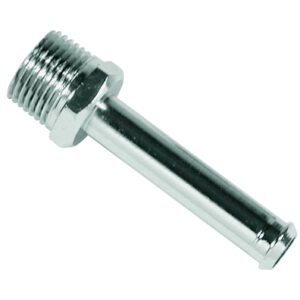 Mr Gasket 2969G Chrome Fuel Line Fitting - Straight For 3/8" I.D. Hose