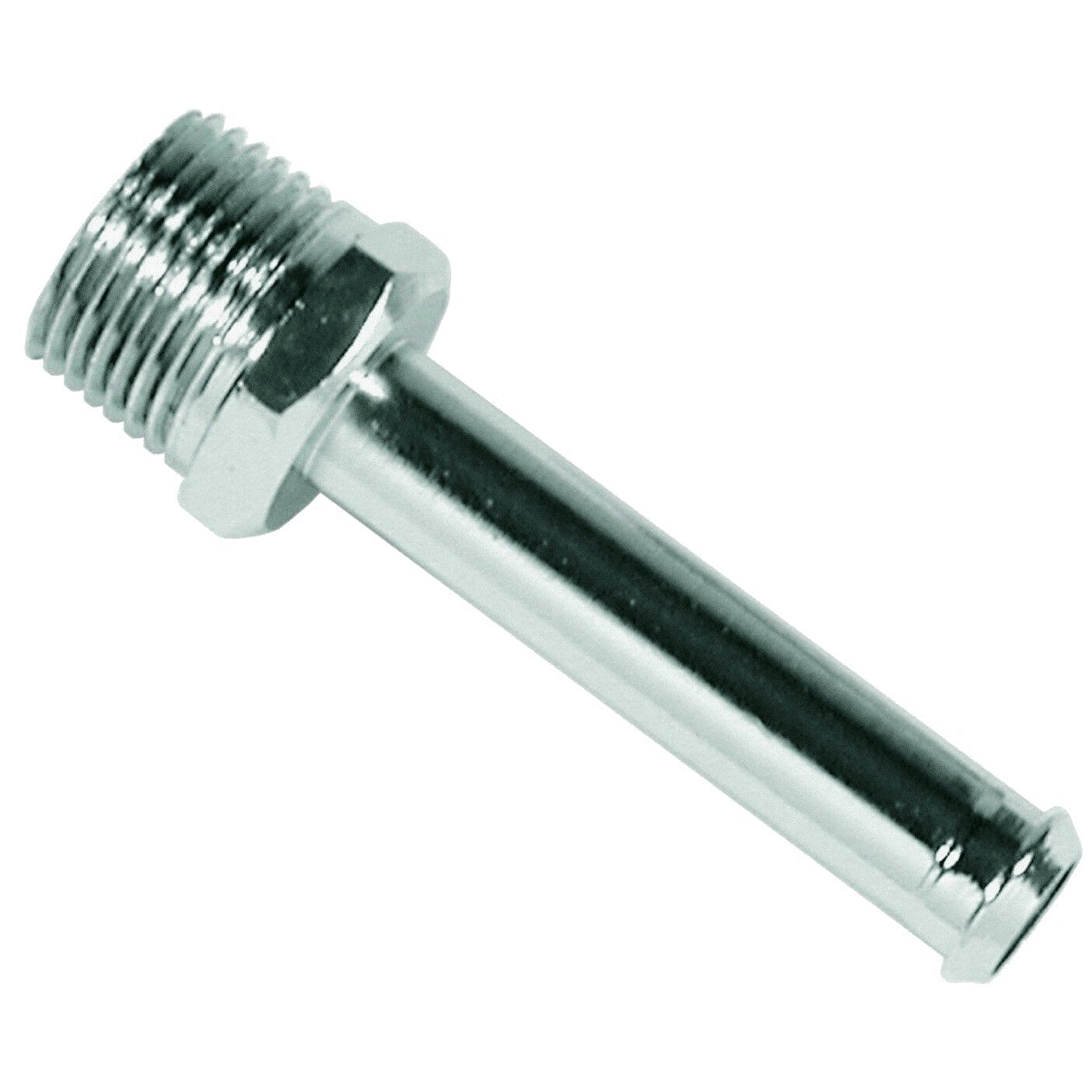 Mr Gasket 2969G Chrome Fuel Line Fitting - Straight For 3/8" I.D. Hose