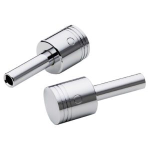 Mr Gasket 6885G Chrome Piston Style Door Lock Knobs
