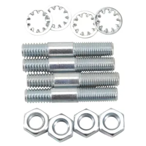 Edelbrock 8024 Carb Stud Kit - Zinc Finish - 5/16"-18 x 1-3/4"