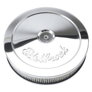 Edelbrock 1208 Pro-Flo Chrome 10'' Round Air Cleaner / Filter