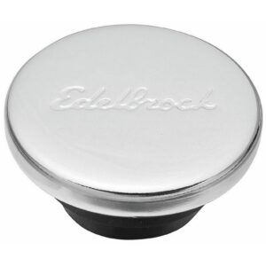 Edelbrock 4415 Chrome Oil Filler Cap / Plug For Valve Covers - 1/4" Dia. Hole