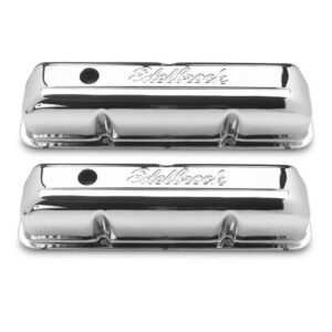 Edelbrock 4462 Signature Series Chrome Valve Covers For Ford FE 332-428 V8 1958-76