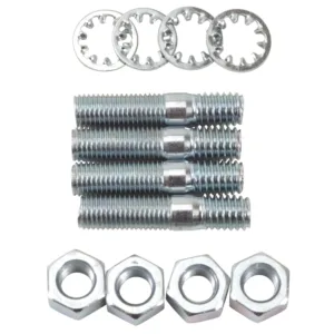 Edelbrock 8008 Carb Stud Kit - Zinc Finish - 5/16"-18 x 1-1/2"
