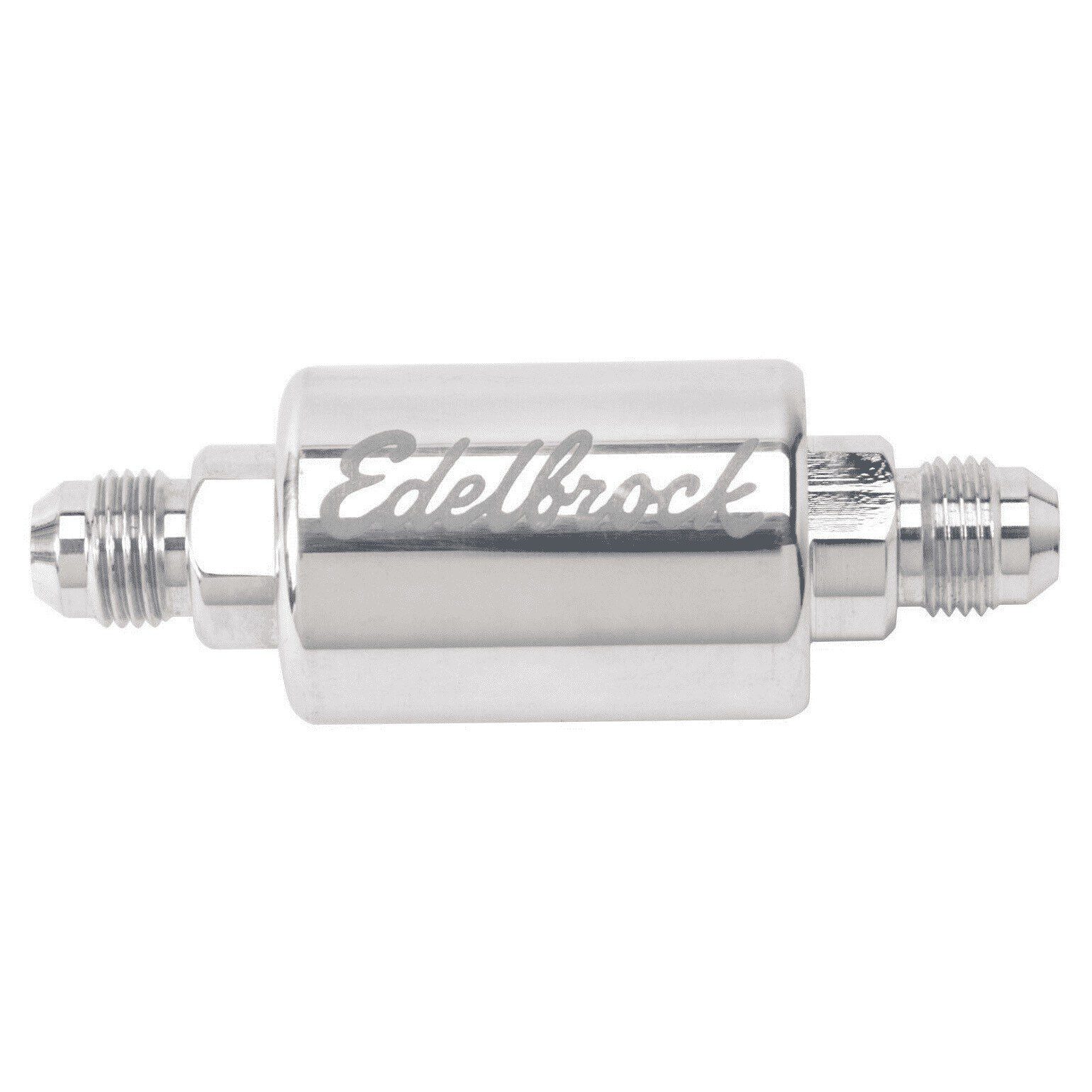 Edelbrock 8129 Polished Aluminum High-Flow Fuel Filter