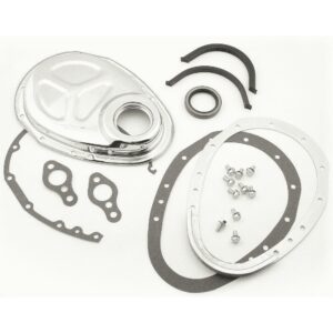 Mr Gasket 1099 Chrome Quick Change Timing Cover Kit 1955-87 SB Chevy