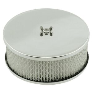 Mr Gasket 1485 Chrome Air Cleaner / Filter 6-1/2" x 3" - Edelbrock Holley