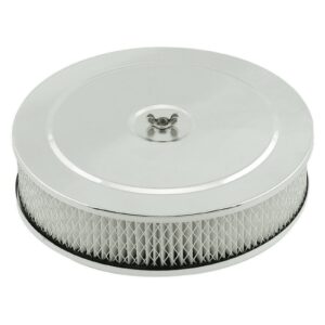 Mr Gasket 1487 Chrome Air Cleaner / Filter 9" x 2-3/4" - Edelbrock Holley