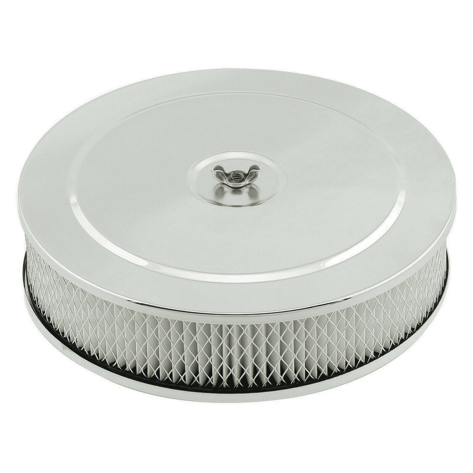 Mr Gasket 1487 Chrome Air Cleaner / Filter 9" x 2-3/4" - Edelbrock Holley