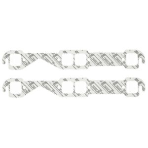 Mr Gasket 150A Performance Exhaust / Header Gaskets - Fits 1955-1991 SB Chevy 262-400 With Square Ports 1.45 x 1.55 Inch