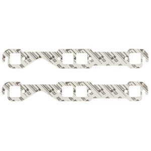 Mr Gasket 150C Performance Exhaust / Header Gaskets - Fits 1955-1991 SB Chevy 262-400 With Square Ports 1.45 x 1.48 Inch