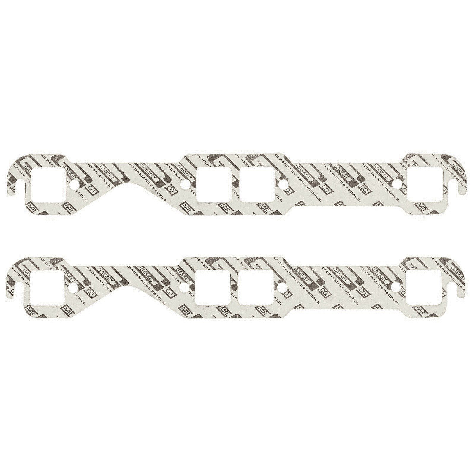 Mr Gasket 150C Performance Exhaust / Header Gaskets - Fits 1955-1991 SB Chevy 262-400 With Square Ports 1.45 x 1.48 Inch