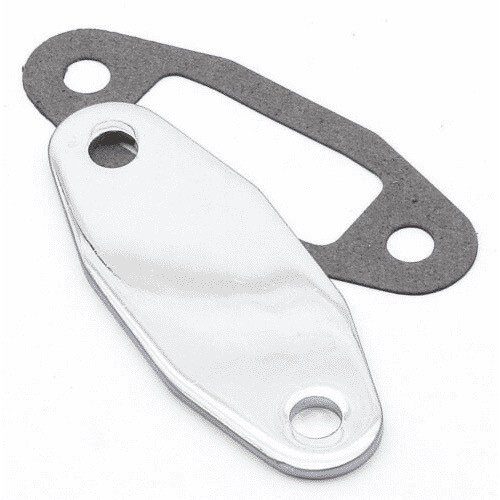 Mr Gasket 1517 Chrome Fuel Pump Block Off Plate - Ford Cleveland 351C