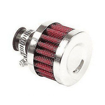 Mr Gasket 2043 Aluminum Vent Breather 3/8" Tube With Washable Gauze Filter