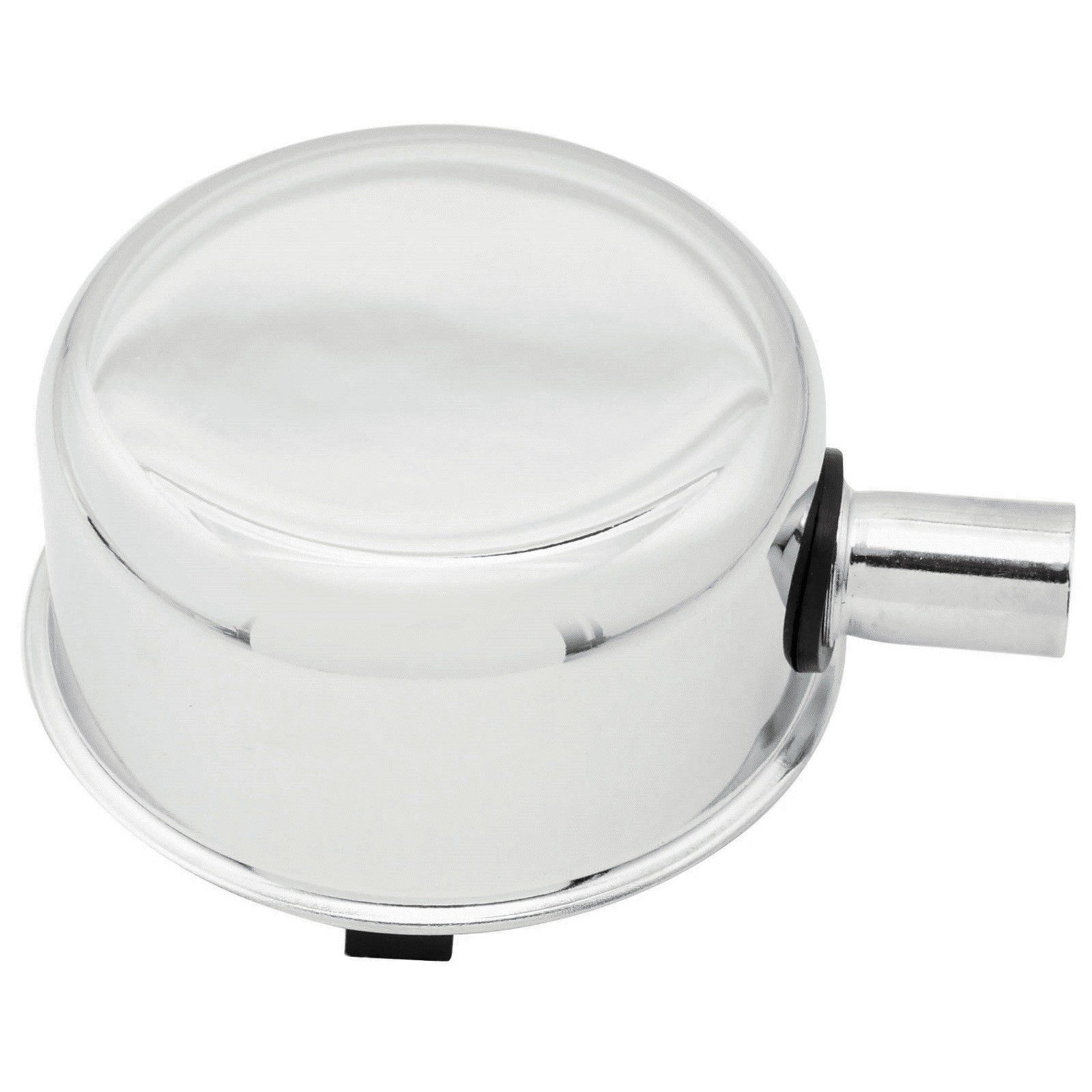 Mr Gasket 2063 Chrome Push-On Oil Breather Cap With PCV Hook Up Tube