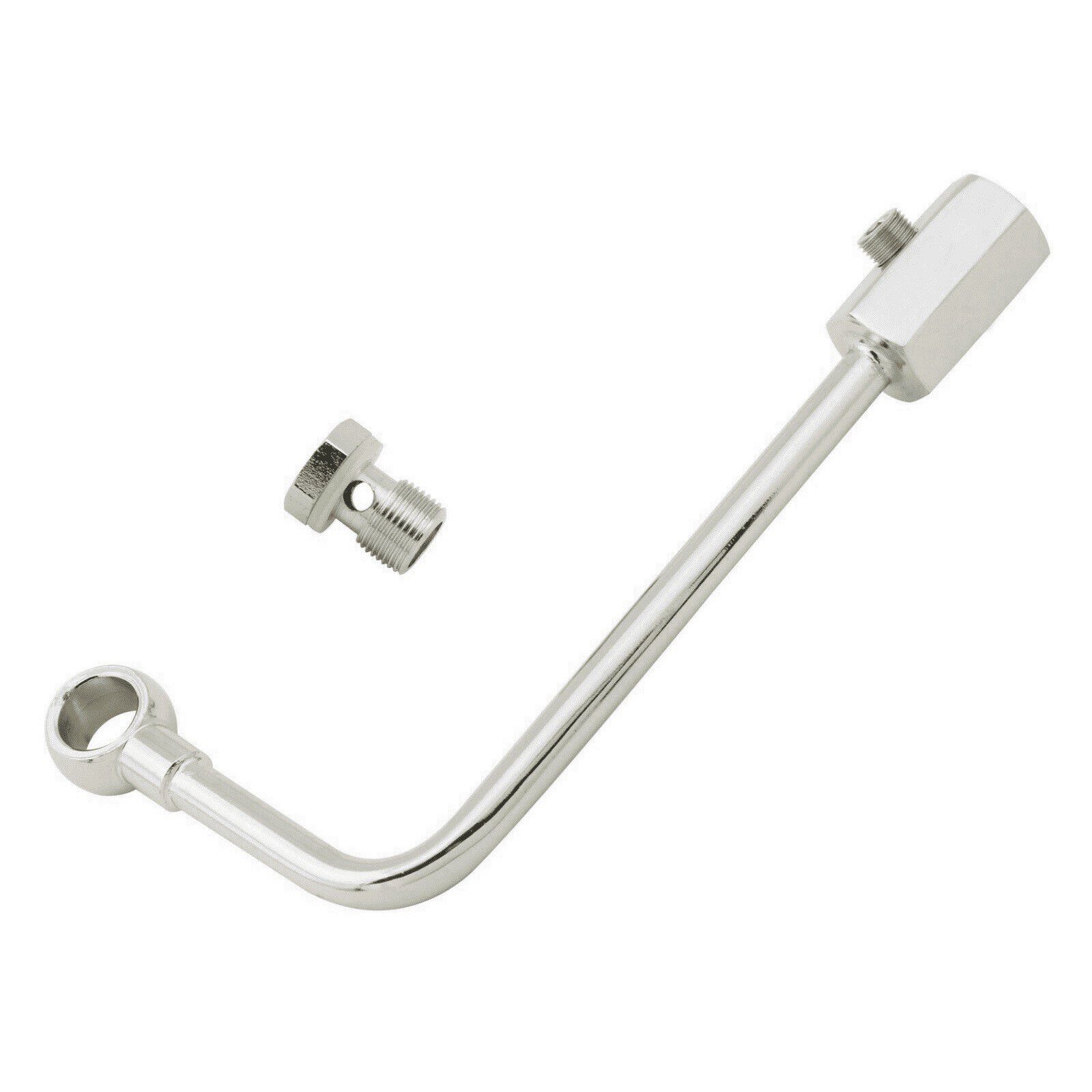 Mr Gasket 29883 Chrome Fuel Line Kit - Fits Edelbrock & Carter Carbs