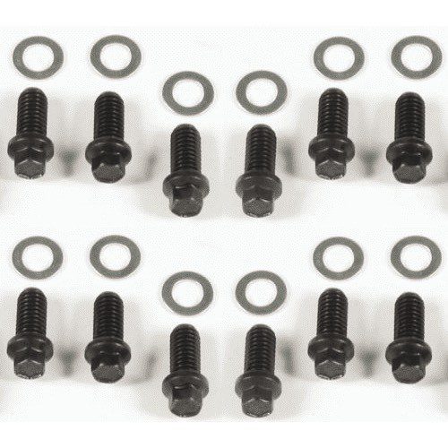 Mr Gasket 3409 Hex Header Bolts 3/8''-16 x 3/4'' AMC Chevy Chrysler Pontiac Olds