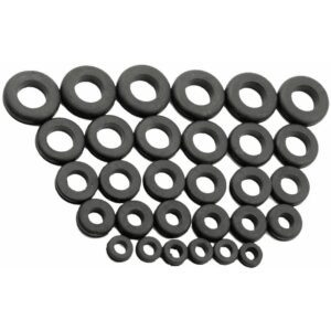 Mr Gasket 3706 Rubber Grommet Assortment 1/2", 5/8", 3/4", 7/8" & 1" Six Of Each