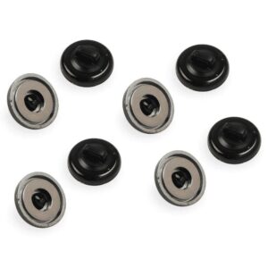 Mr Gasket 3741G Black Magnetic Large Cable Tie - Pack Of 8