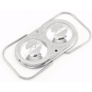 Mr Gasket 5273 Chrome Master Cylinder Cover - GM Corvette Dual Bail