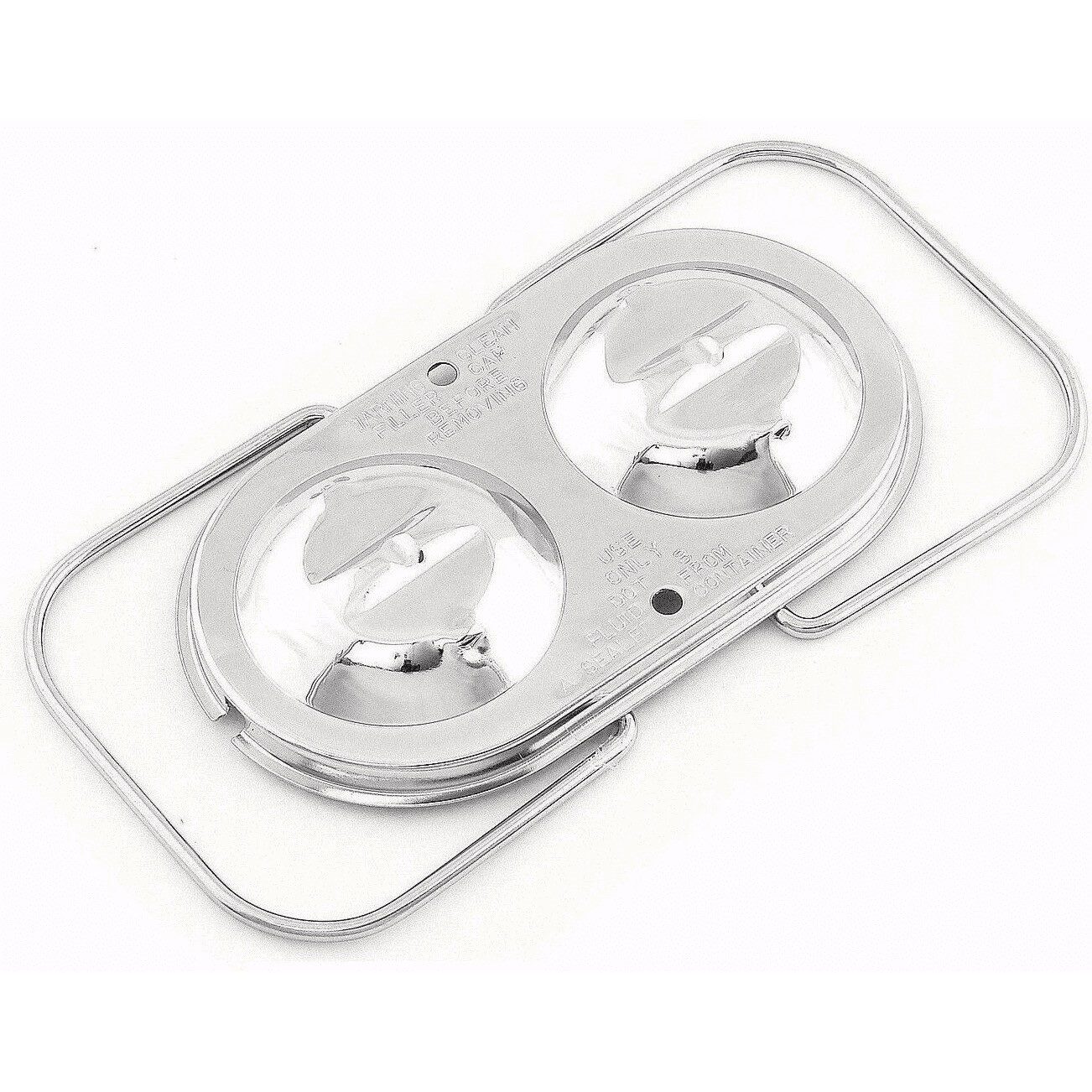 Mr Gasket 5273 Chrome Master Cylinder Cover - GM Corvette Dual Bail