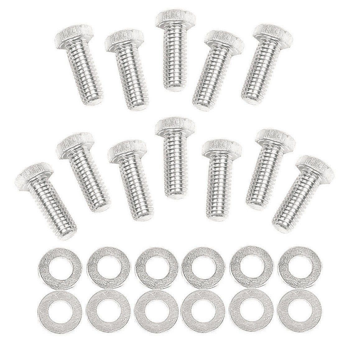 Mr Gasket 955G Intake Manifold Bolts Hex Head 3/8" - SB Chevy / Chrysler / AMC