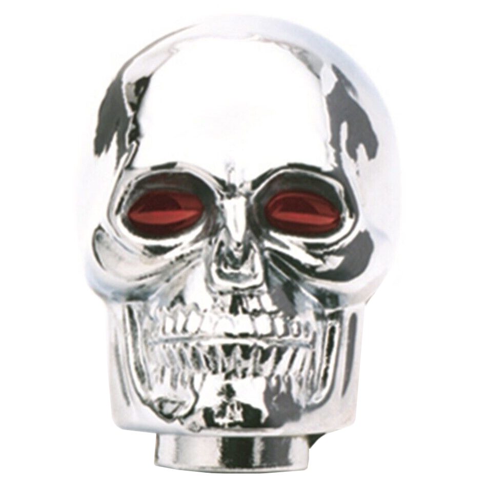 Mr Gasket 9628 Chrome Skull Gear Shift Knob With Red Eyes