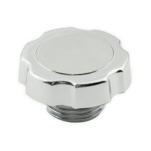 Mr Gasket 9724 Chrome Screw-On Oil Filler Cap - Fits Late GM V6 & V8 Engines
