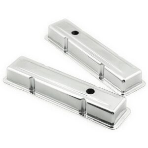 Mr Gasket 9800 Chrome Valve Covers SB Small Block Chevy 1958-86 - 283-400 cid