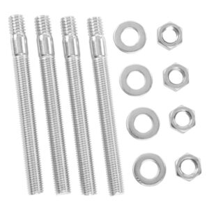 Carb Studs 3-5/16" (Overall Length) 5/16" Thread - Pack of 4 - Edelbrock, Holley