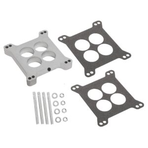1" - One Inch Aluminium Carb Spacer Kit - Ported - Holley / Edelbrock 4bbl