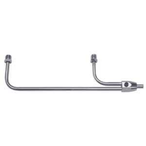 Chrome Fuel Line - Holley 3310 - 3/8" Tube, 8-21/32" Centres