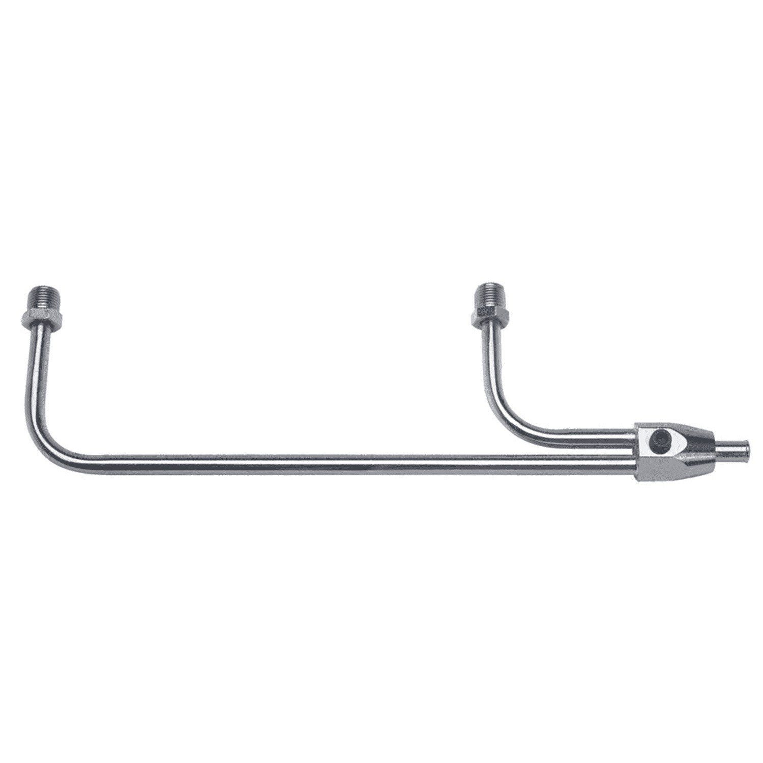 Chrome Fuel Line - Holley 3310 - 3/8" Tube, 8-21/32" Centres
