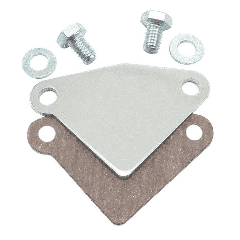 Chrome EGR Block Off Plate - SB Small Block Chevy 283-400