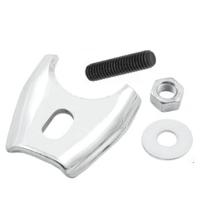Chrome OEM Style Distributor Clamp With Stud, Nut & Washer - US Ford FE 57-77
