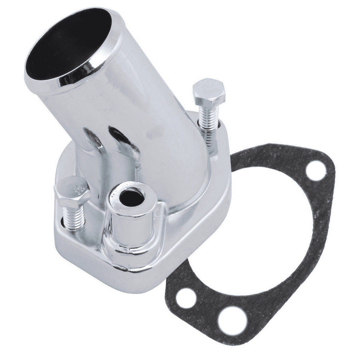 Chrome Gasket Style Water Neck / Thermostat Housing - SB Ford 260 289 302 351W