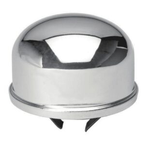 Chrome Oil Filler Breather Cap - Push In / Push On Style