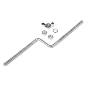 7" Offset Air Cleaner Stud With Wing Nut 1/4"-20