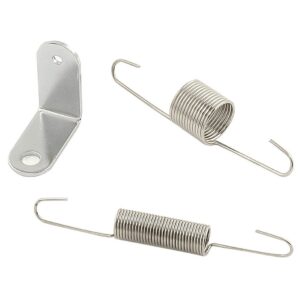 Chrome Dual Throttle Return Spring Kit - Chevy Ford Mopar Holley Edelbrock