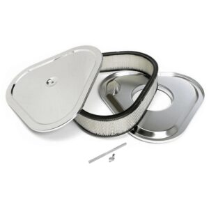 14" x 3" Chrome Triangular Air Cleaner / Filter