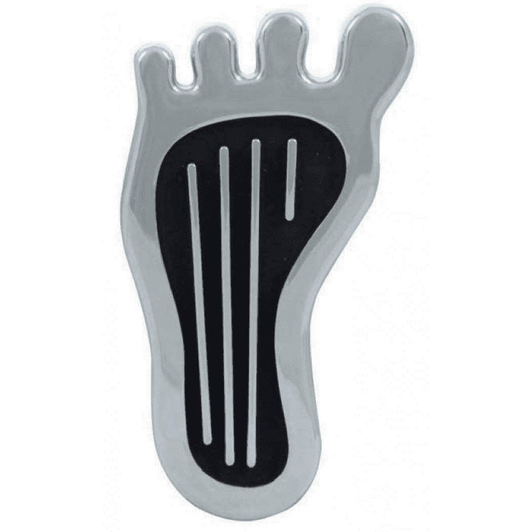 Chrome Bare Foot Dimmer Switch Cover Pad / Pedal