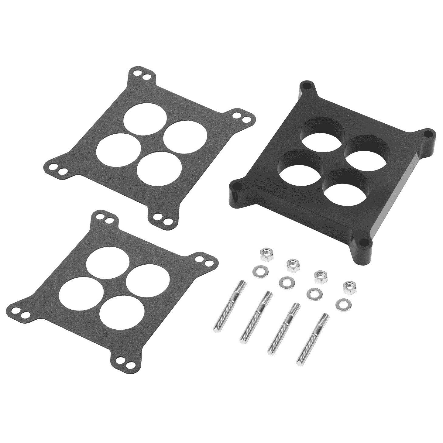 1" Phenolic Thermal Insulating Carb Spacer Kit - 4 Hole - Holley Edelbrock