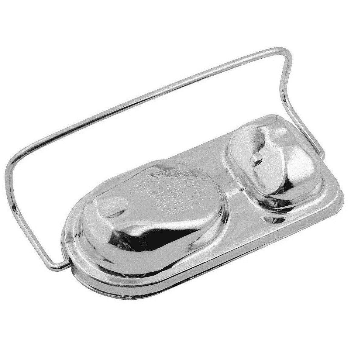 Chrome Brake Master Cylinder Cover - Single Bail - Ford Car & Truck 1973-83