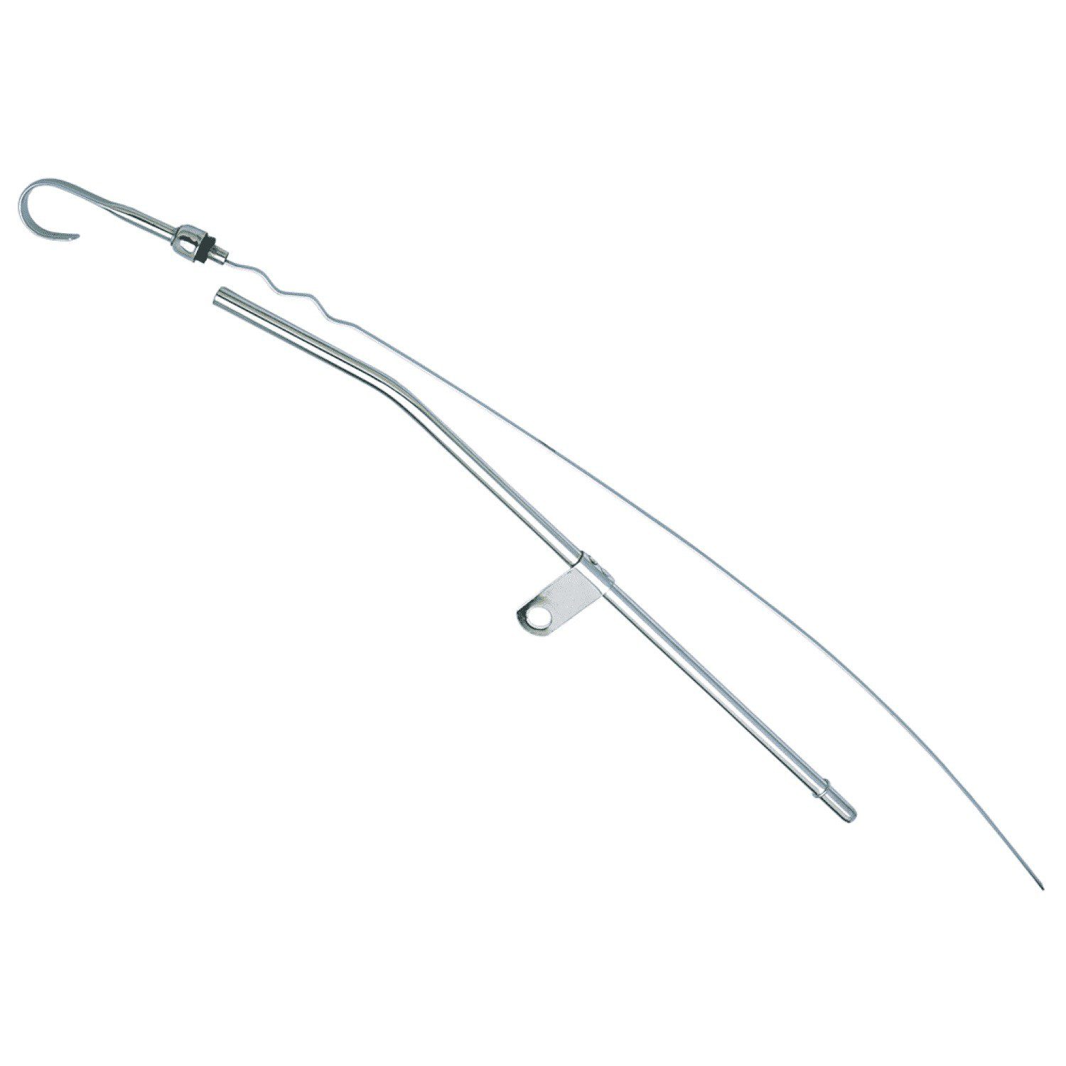 Chrome Engine Oil Dipstick & Tube - BB Big Block Chrysler 383-440 1966-78