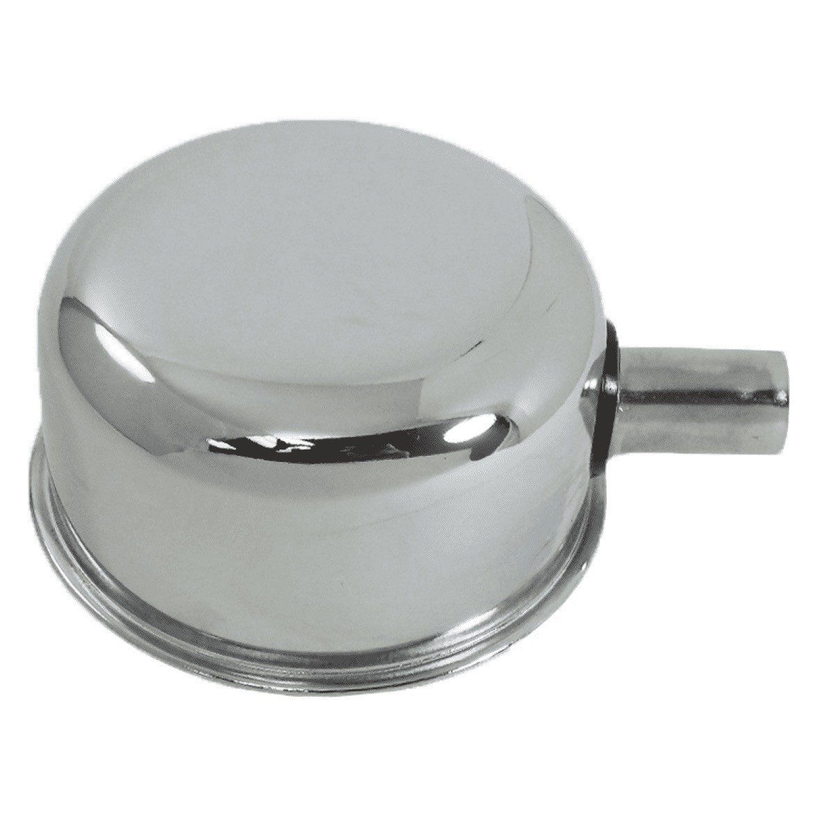 Chrome Valve Cover Breather With Tube - 1" Neck - Push-In / Push-On Style