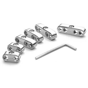 Chrome Pro Style Ignition Lead / Wire Separators - Fits 8mm - 9mm Leads / Wires