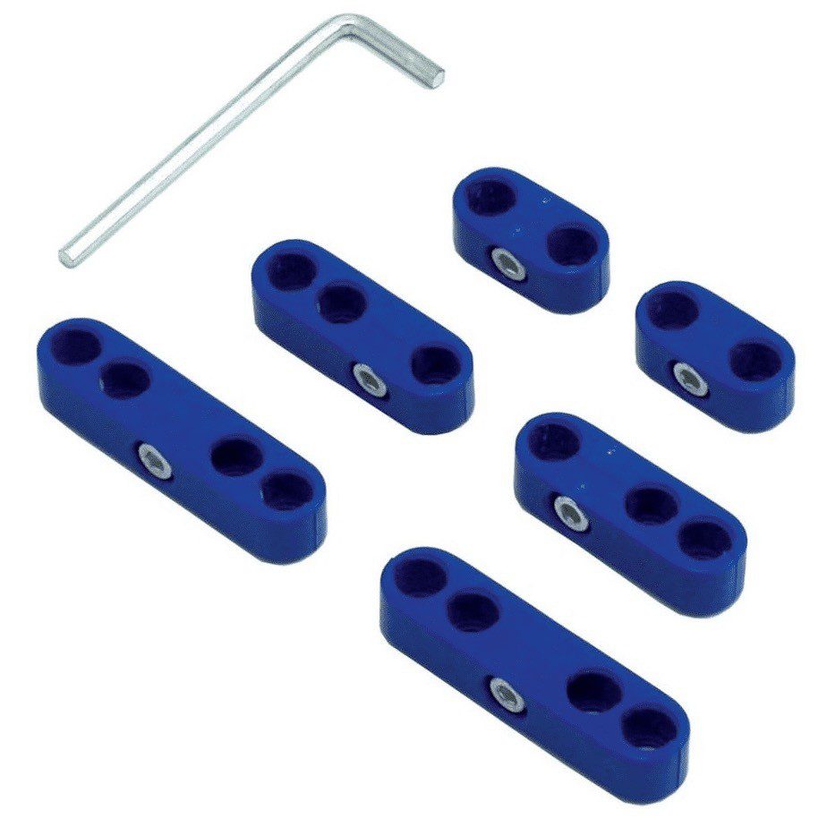 Blue Pro Style Ignition Lead / Wire Separators - Fits 8mm - 9mm Leads / Wires