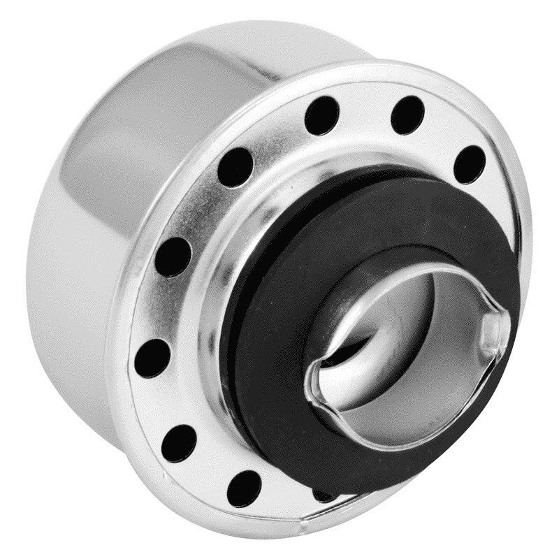 Chrome Oil Filler Breather Cap - Twist In / Twist On Style - Image 2