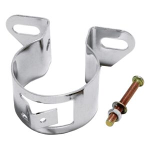 Chrome Ignition Coil Mounting Bracket - Fits Most Cylindrical Shaped Coils